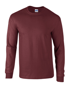 Gildan G2400 - Adult Ultra Cotton® Long Sleeve T-Shirt Maroon