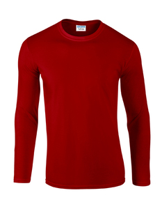 Gildan G64400 - Long Sleeve Softstyle Ringspun Cotton T-Shirt Mens Red