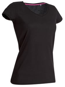 Stedman ST9130 - T-Shirt Megan V Neck Black Opal