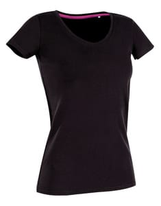 Stedman ST9710 - T-Shirt Claire V Neck Black Opal