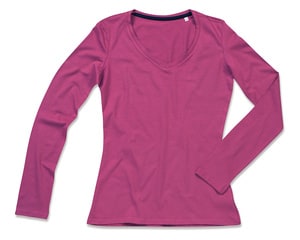 Stedman ST9720 - T-Shirt Claire Logn Sleeve V Neck Cupcake Pink