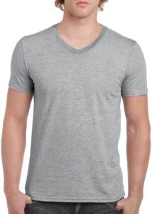 Gildan G64V00 - Softstyle Ringspun Cotton T-Shirt V-Neck Sport Grey