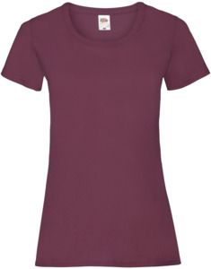 Fruit Of The Loom F61372 - LadyFit Valueweight T-Shirt Burgundy
