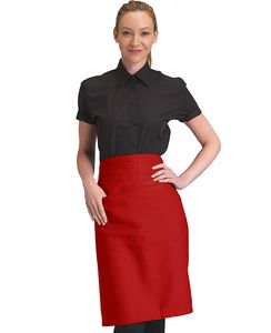 Dennys DDP110 - Waist Apron 24in With Pocket Red