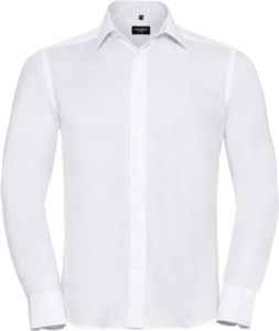 Russell Collection R958M - Tailored Ultimate Non Iron Long Sleeve Shirt Mens White