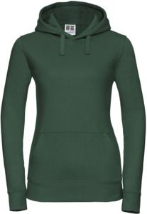 Russell R265F - Authentic Hooded Sweat Ladies Bottle Green