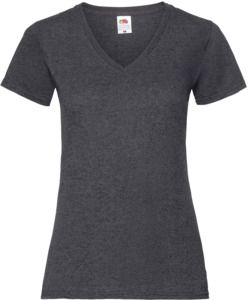Fruit Of The Loom F61398 - LadyFit Valueweight V-Neck T-Shirt Dk Heather